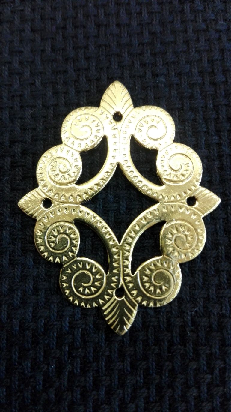 Messing-Ornament oval – Bild 2