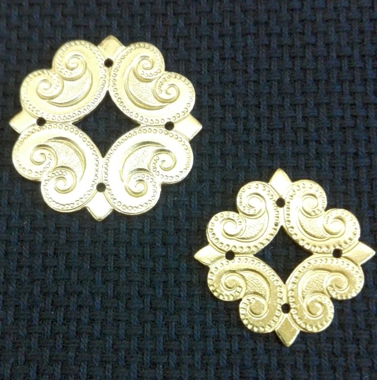 Messing-Ornament Rosette – Bild 3
