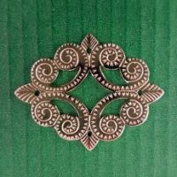 Ornament neusilber oval
